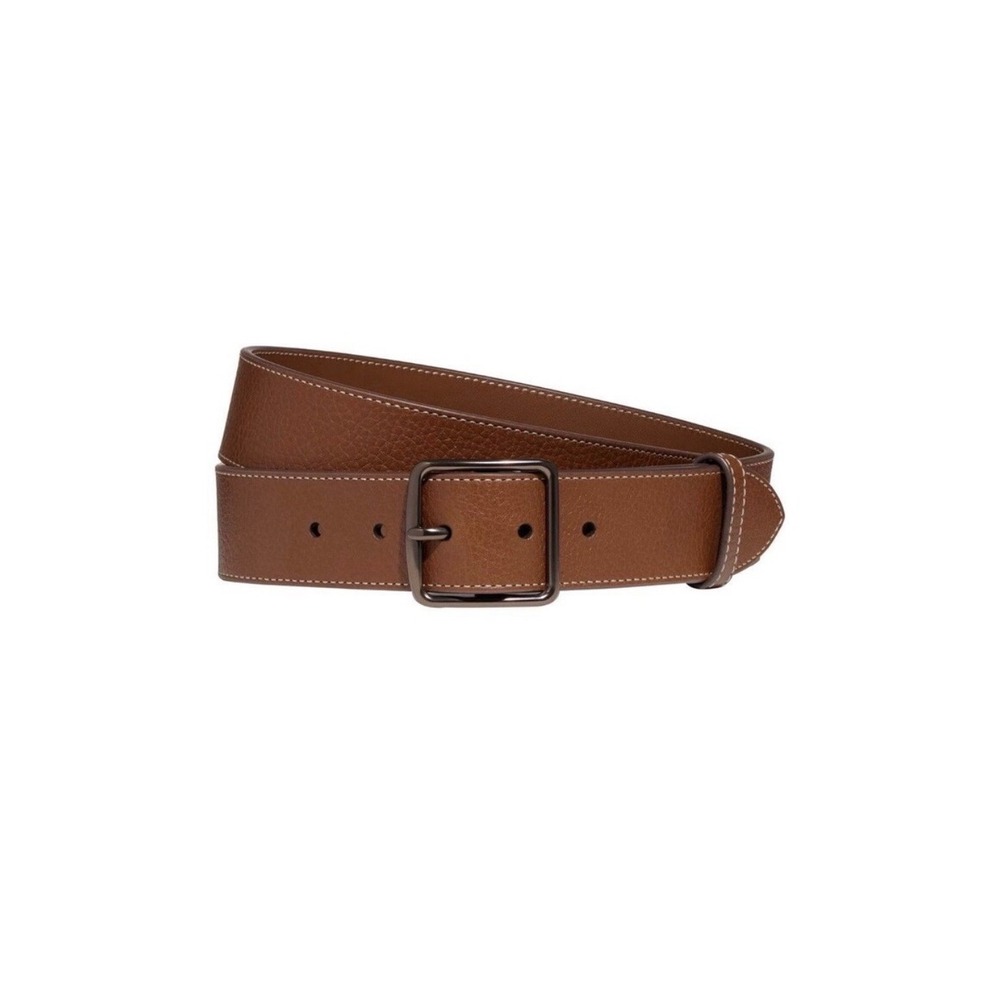 Coach Mens Saddle Brown Pebble Leather Belt CE320 SAD Size 30 NWT